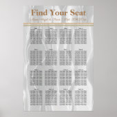 Weiße Seide mit leicht orangefarbenen Perlen Seeka Poster (Vorne)