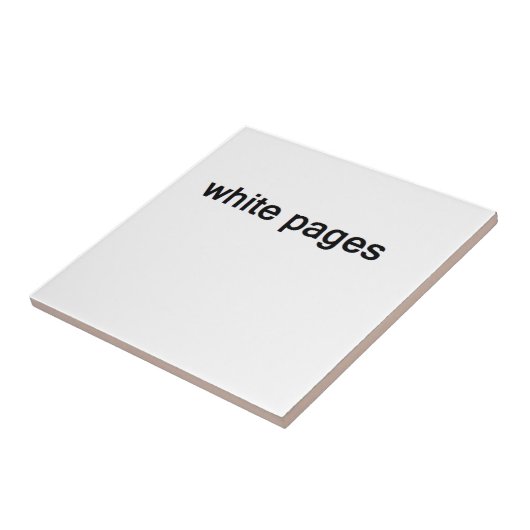 weiße Seiten Fliese (Seite)