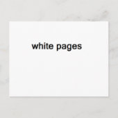 weiße Seiten Postkarte (Vorderseite)