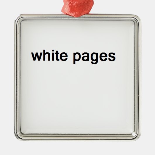 weiße Seiten Silbernes Ornament (Vorne)