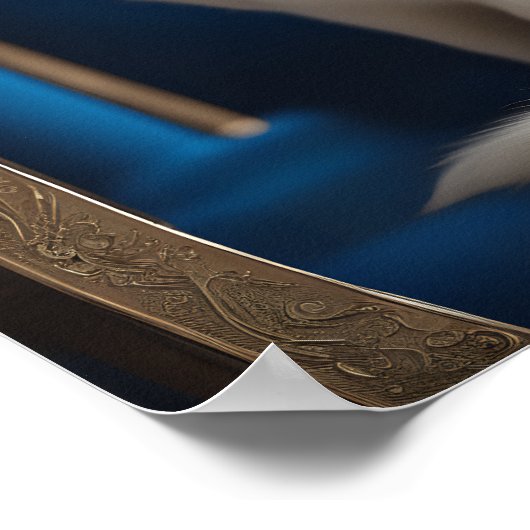 Weiße Siamkatze Poster (Ecke)