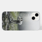 Weiße Sibirian Husky iPhone 14 Hülle (Rückseite (Horizontal))