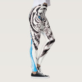 Weiße sibirischer Tiger-Sau Leggings (Rechts)