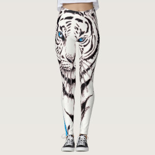 Weiße sibirischer Tiger-Sau Leggings