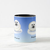 Weiße Siegel-Welpen-Tasse Tasse (Zentrum)