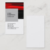 Weiße Silber-Grau-Schwarz-Visitenkarte Visitenkarte (Vorne/Hinten)