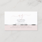 Weiße Silber Serenity Visitenkarte (Rückseite)