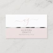 Weiße Silber Serenity Visitenkarte (Vorderseite)