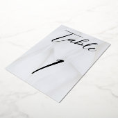 Weiße/Silberfolie Tabelle Nr. 1 Folieneinladung (Gedreht)