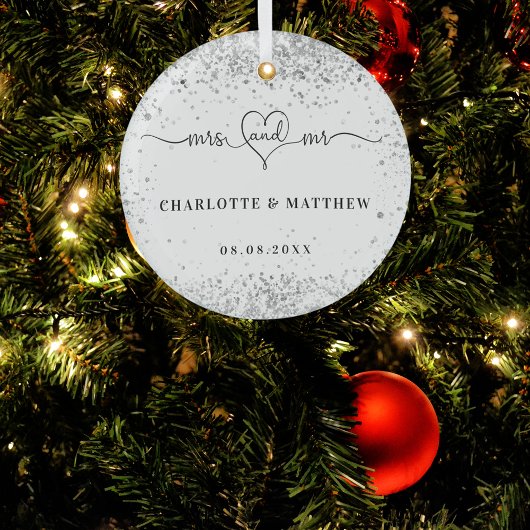 Weiße Silbernamen mehr elegante Neuheiten Ornament Aus Glas