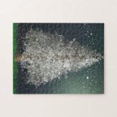 Weiße Silberschmiedee, helle Sterne Puzzle (Horizontal)