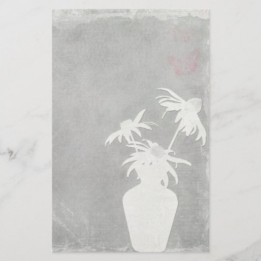 Weiße Silhouette Briefpapier (Vorderseite)