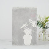 Weiße Silhouette Briefpapier (Stehend Vorderseite)