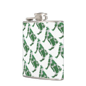 Weiße Silhouette Flachmann (Links)