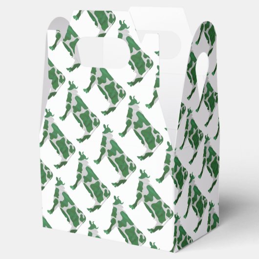 Weiße Silhouette Geschenkschachtel (Geöffnet)