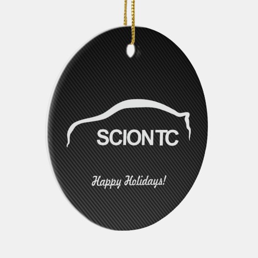 Weiße Silhouette Scion TC mit Keramikornament (Rechts)