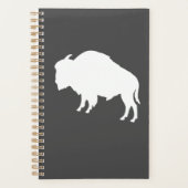 Weiße Silhouette Wildtiere Planer (Vorderseite)
