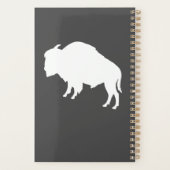 Weiße Silhouette Wildtiere Planer (Rückseite)