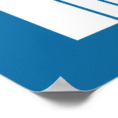 Weiße Silhouetten Poster (Ecke)