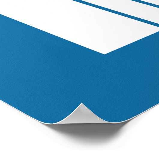 Weiße Silhouetten Poster (Ecke)