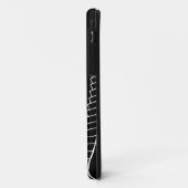 Weiße silverfern Kunst nationalen Sonderzeichens Case-Mate iPhone Hülle (Hinten/Links)