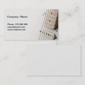 Weiße Singlespulengitarre Visitenkarte (Vorne/Hinten)