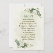 Weiße Sitzkarte der Salbei-Weiß-Blume Einladung (Vorderseite)