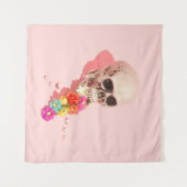 WEISSE SKULL CENTERPIECE WANDTEPPICH (Vorderseite (Horizontal))
