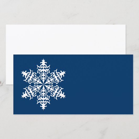 Weiße Slowflakes Eiskristalle (Vorne/Hinten)