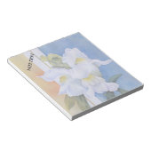 WEISSE SNAP-DRAGONS KUNSTBARE NOTE PAD NOTIZBLOCK (angewinkelt)