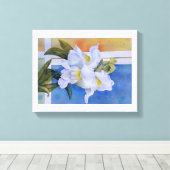 WEISSE SNAP-DRAGONS WRAPPED CANVAS MALERIEREN LEINWANDDRUCK (Insitu (Holzboden))