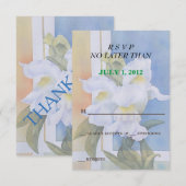 WEISSE SNAPDRAGONS-KUNDENKARTEN RSVP KARTE (Vorne/Hinten)