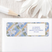 WEISSE SNAPDRAGONS-RÜCKSENDEADRESSEN-AUFKLEBER (Insitu)