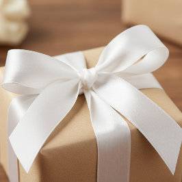 Weiße Solid-Farbe Einfach Minimalistisch Satinband