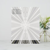 Weiße Sonne Briefbogen (Stehend Vorderseite)