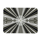 Weiße Sonne Magnet (Horizontal)