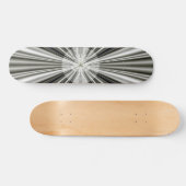Weiße Sonne Skateboard (Horizontal)