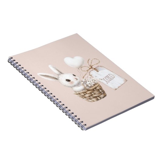 Weiße Sonnenanbeter in einem Korb Babydusche XOXO Notizblock (Rechte Seite)