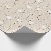 Weiße Sonnenanbeter in einer Basket-Babydusche Geschenkpapier (Ecke)