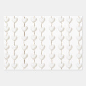 Weiße Sonnenanbeter in einer Basket-Babydusche Geschenkpapier Set (Vorderseite 3)