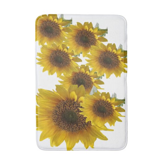 Weiße SonnenblumenmittelfledermausH matte (Vorderseite Vertikal)