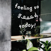 Weiße, sonnendurchflutete Fensterdekoration Fensteraufkleber