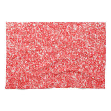 Weiße Spargel und rotes Glitzer