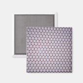 Weiße Sphären Magnet (Vorderseite/Rückseite)