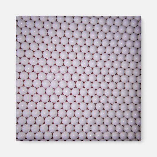 Weiße Sphären Magnet (Vorne)