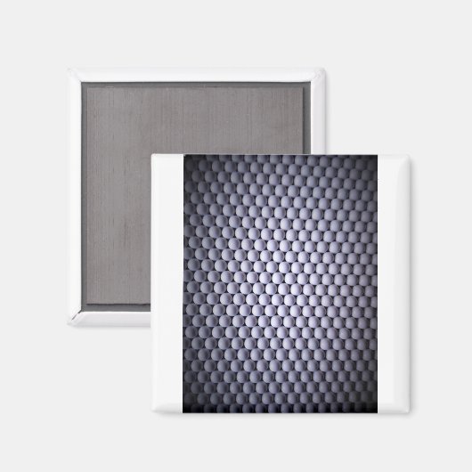 Weiße Sphären Magnet (Vorderseite/Rückseite)