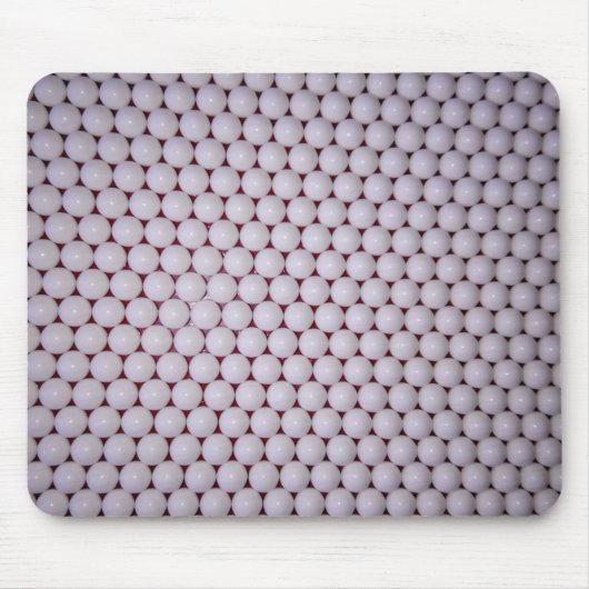 Weiße Sphären Mousepad (Vorne)
