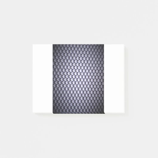 Weiße Sphären Post-it Klebezettel (Vorderseite)