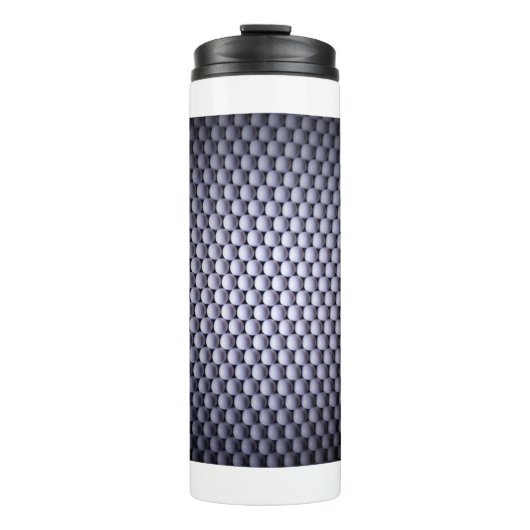 Weiße Sphären Thermosbecher (Vorderseite)