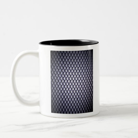 Weiße Sphären Zweifarbige Tasse (Links)